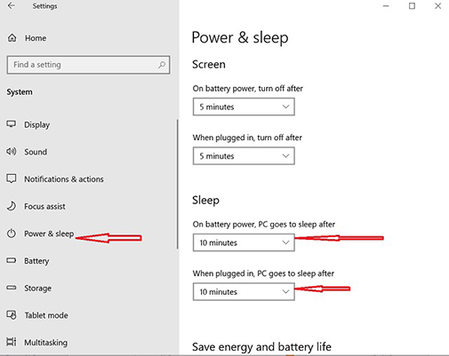 sleep timer on tidal windows