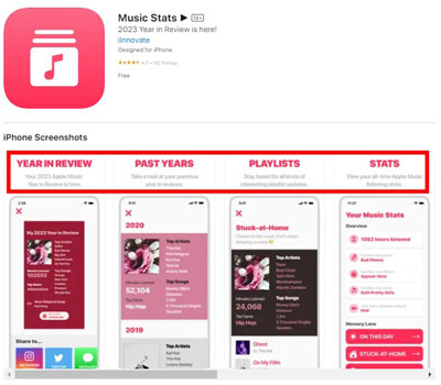 apple music stats app for iphone