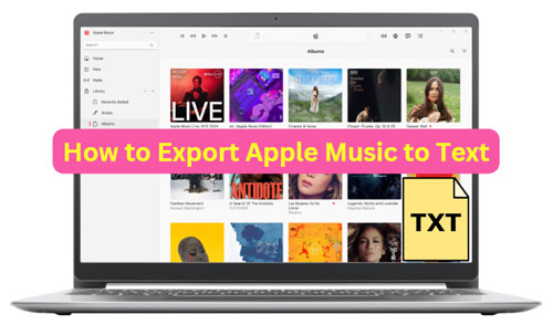 export apple music playlist to text file