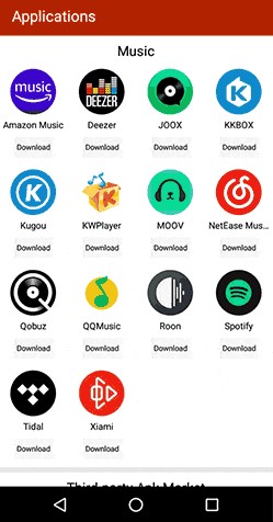 applications on fiio
