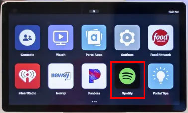 connect spotify to facebook portal