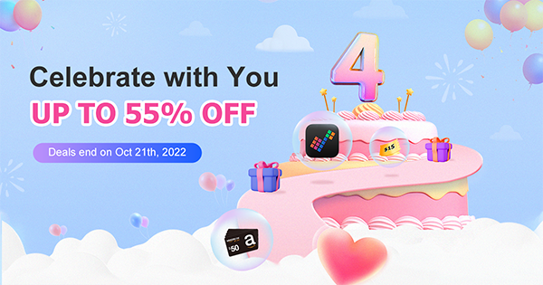 audfree 4th anniversary promotion