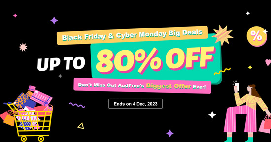 audfree black friday cyber monday deals 2023
