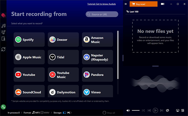 audials music streaming