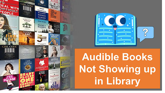 audible book not showing up in library