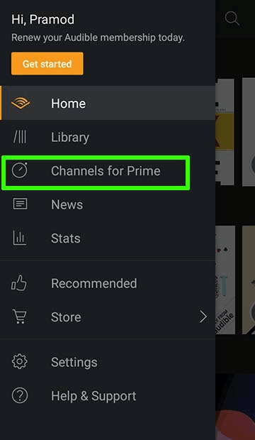 audible channels for prime