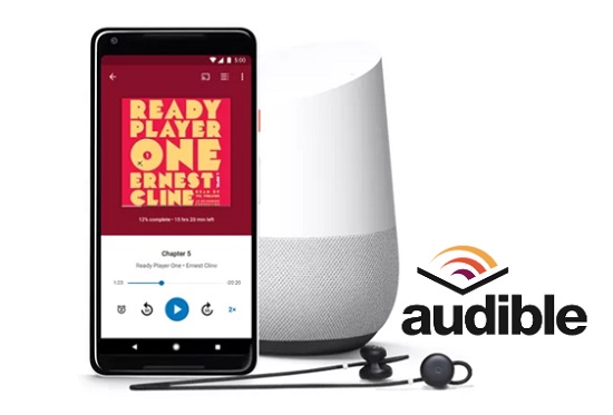 audible on google home