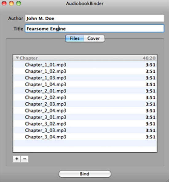 audiobook binder convert mp3 to m4b