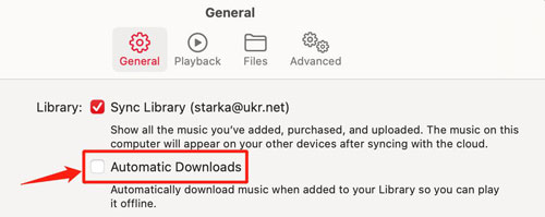 enable automatic downloads to download apple music on mac