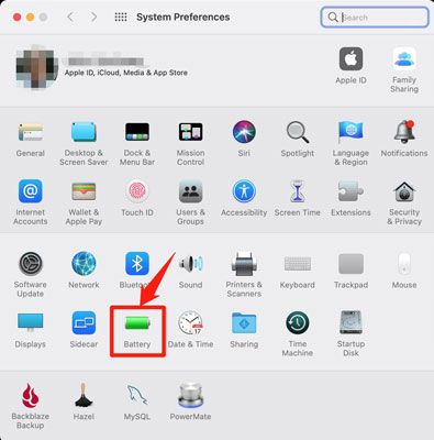 family sharing option on mac system preferences