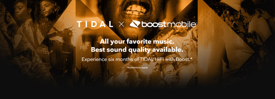 get tidal free with boost mobile