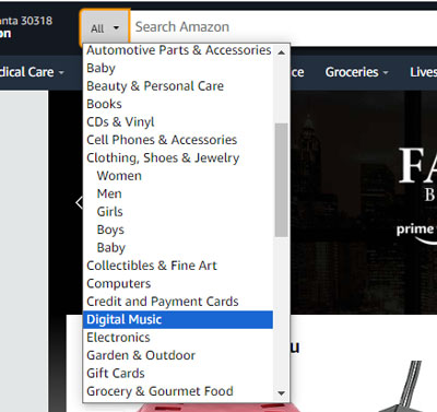 digital music on amazon store