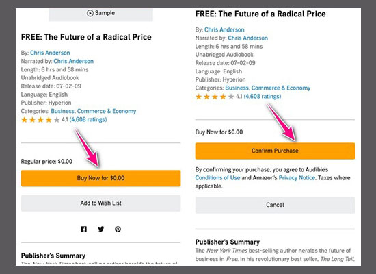 buy audible books on mobile website
