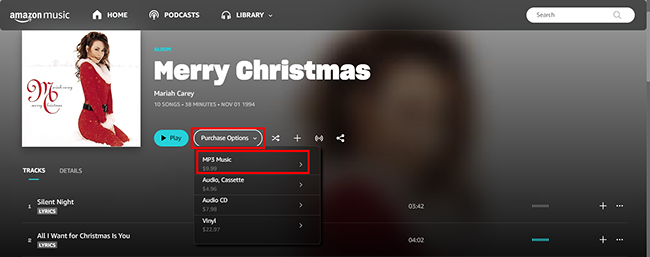 buy mp3 music on amazon