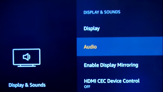 change amazon music audio settings on tv
