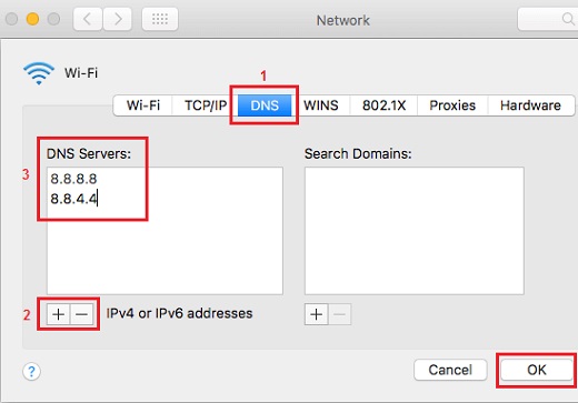 change dns mac for spotify