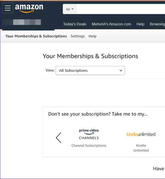 check amazon music subscription