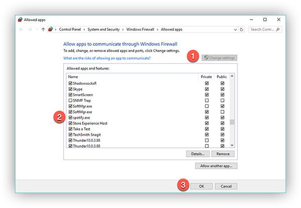 turn off windows firewall for spotify app to fix spotify not downloading issue