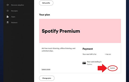 check spotify music subscription