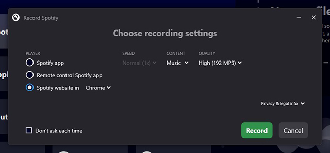 record music from spotify to mp3 via audials music 2025