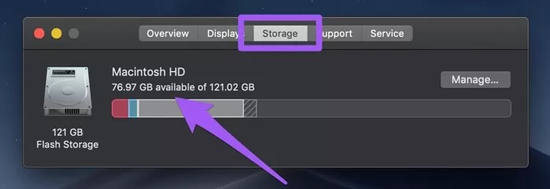 free up mac flash storage