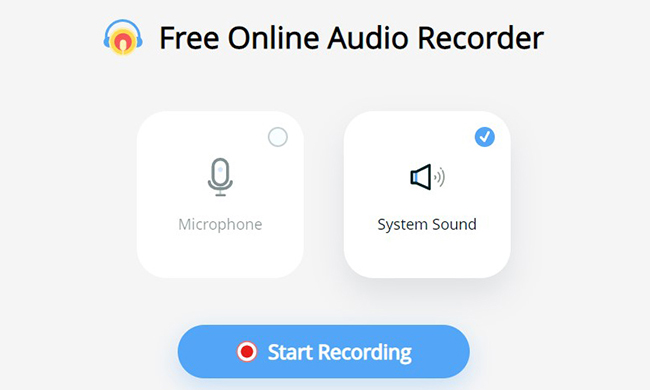 choose system sound as audio source