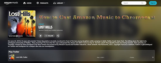 amazon music chromecast