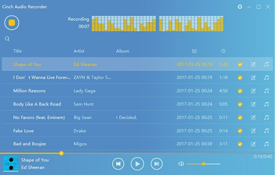 download a spotify song to mp3 free by cinch audio recorder
