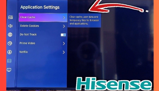 clear cache on hisense tv