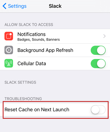 clear tidal cache on ios