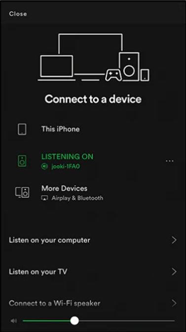 connect jooki to spotify via spotify connect