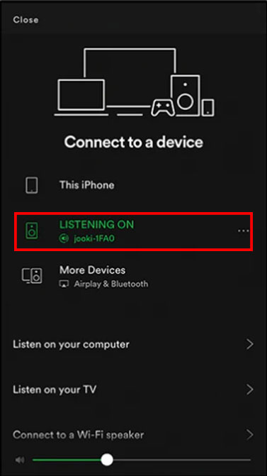 connect jooki to spotify via spotify connect