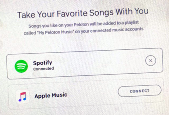 connect peloton to apple music