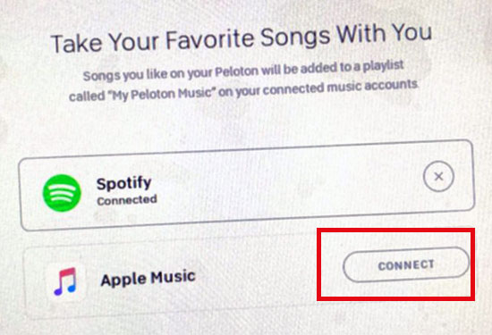 connect peloton to apple music