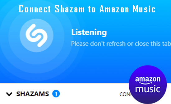 connect shazam to amazon music