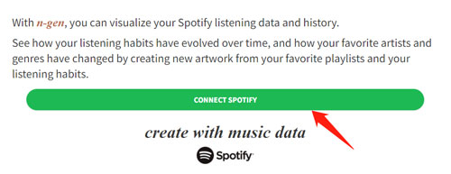 connect spotify account with n gen