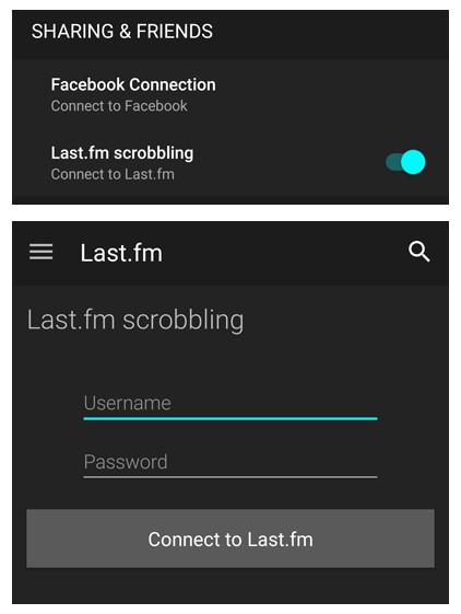 connect tidal to last fm on ios