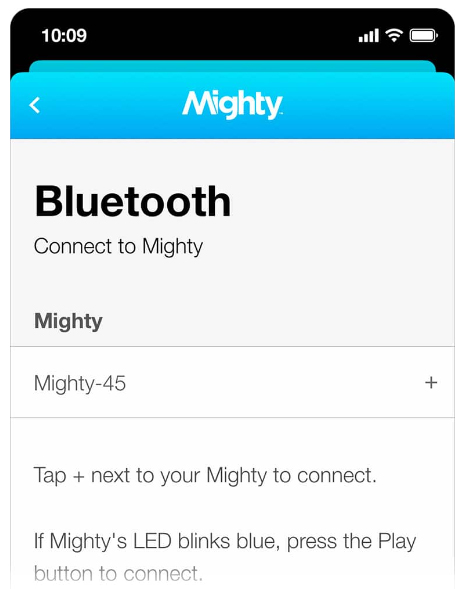 connect to mighty mp3 player
