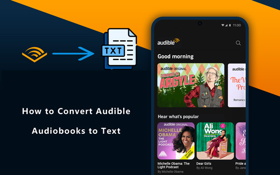 convert audible books to text