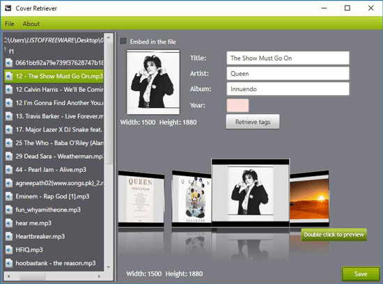cover retriever free mp3 download with album cover