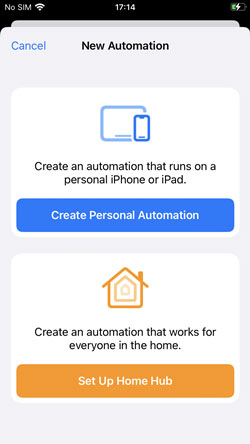 create personal automation on ios to set spotify sleep timer