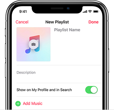 make a playlist on apple music