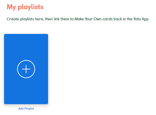 add spotify audio to my yoto card via yoto website