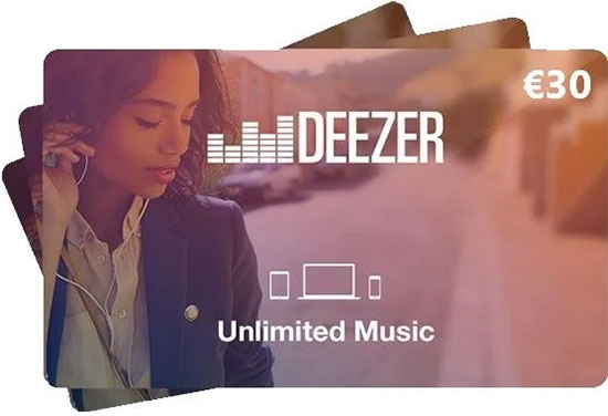 deezer premium for free via gift card