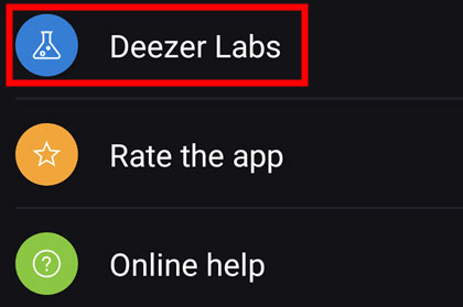 go to deezer labs in deezer android beta version