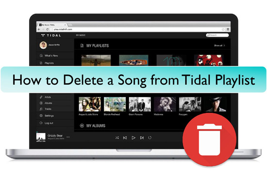 how to delete songs from a playlist on tidal