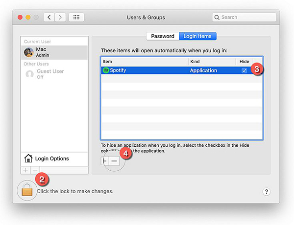 disable spotify on startup mac via system preferences