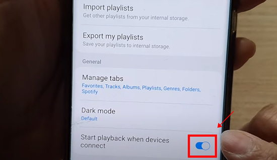 disable start playback when device connect