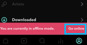 disable tidal offline mode