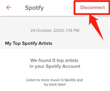 take spotify off tinder on android